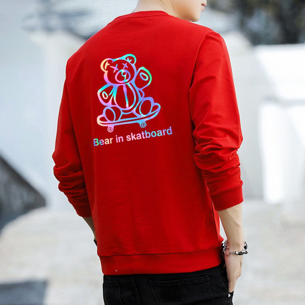 Áo Sweater Gấu Trượt Ván Phản Quang Unisex Freesize Dưới 75 Kg AS27 | BigBuy360 - bigbuy360.vn