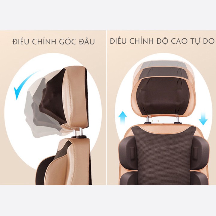 Ghế massage toàn thân hồng ngoại ghê mát xa hỗ trợ trị liệu masage 3d các vùng cơ bản -  Bảo hành 3 năm