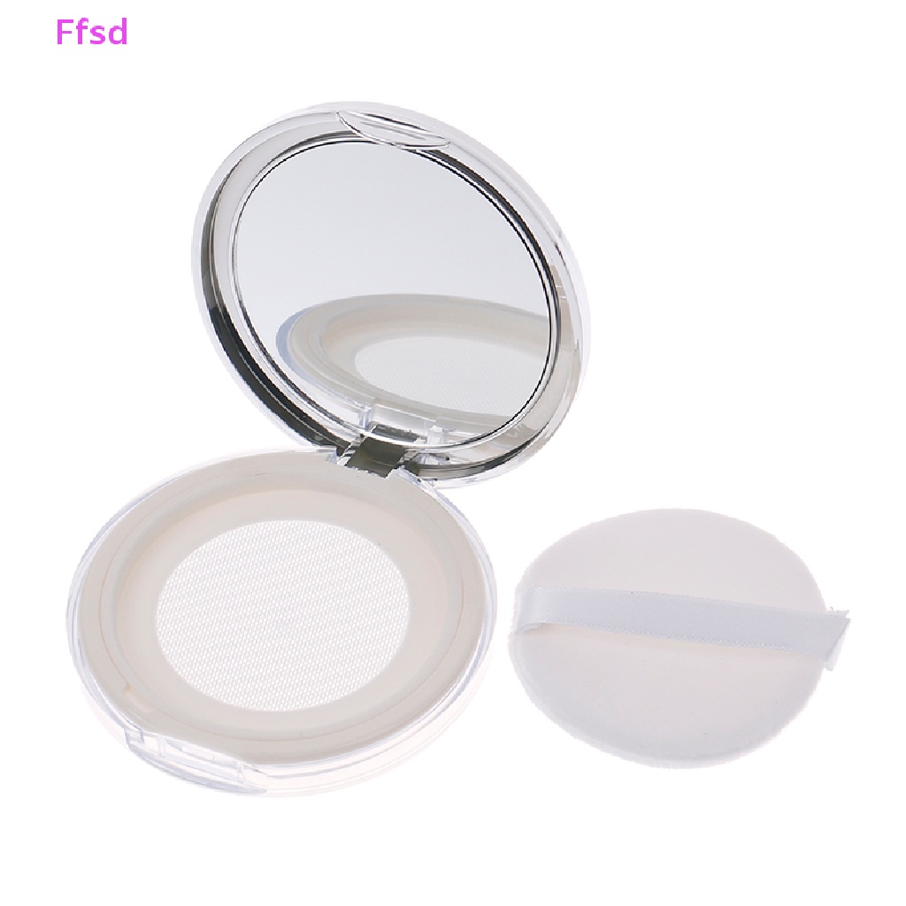 Hộp Rỗng 5g Đựng Phấn Trang Điểm Có Gương Và Mút Trang Điểm Tiện Dụng