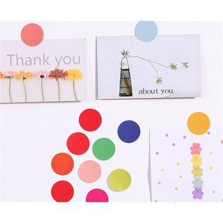 48 Sticker Chấm Tròn trang trí sổ tay planner