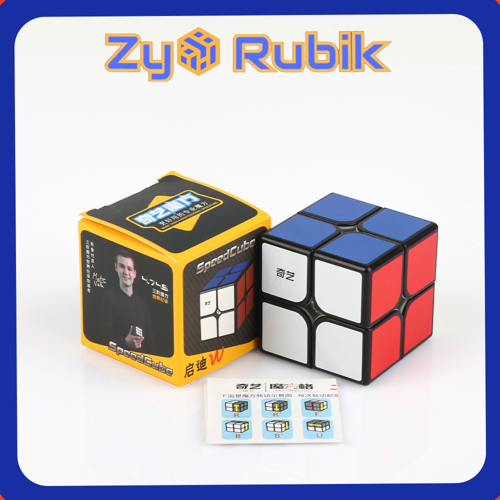 Rubik 2x2 QiYi QiDi W Black ( Viền Đen ) - Đồ Chơi Rubik 2 Tầng - ZyO Rubik