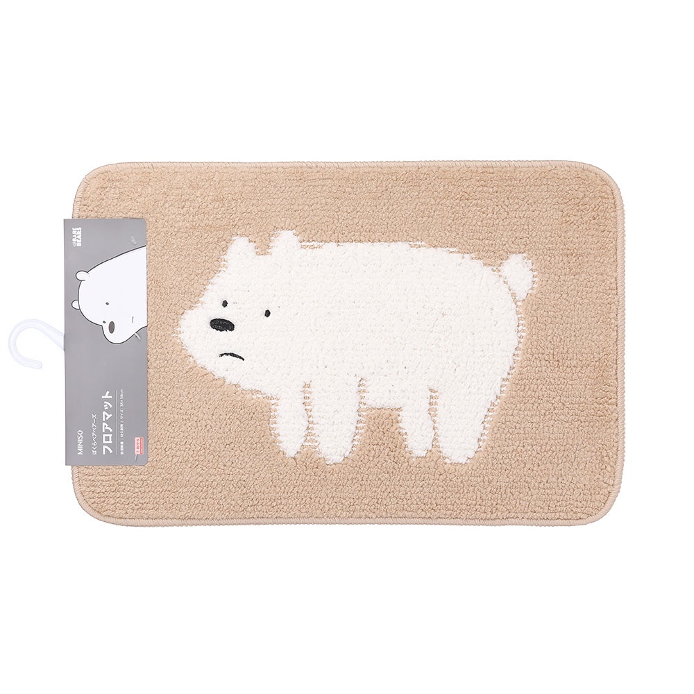 Miniso Thảm lau chân lông cừu We Bare Bears - Cartoon Thảm trải sàn thảm lau chân