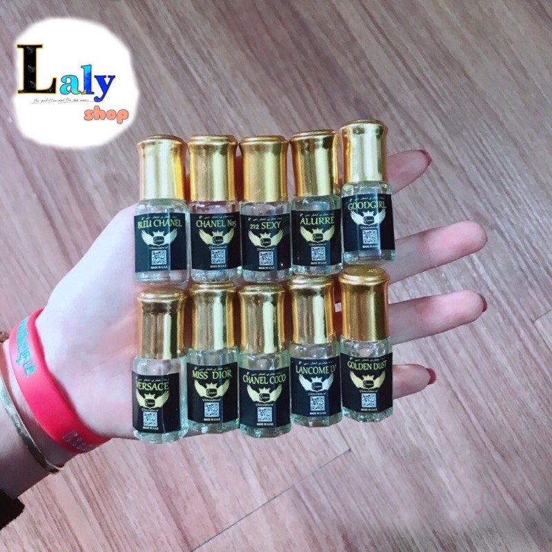 [Chính Hãng] Tinh dầu DuBai Dạng Lăn Mini (Chai Nhỏ) Đủ Mùi