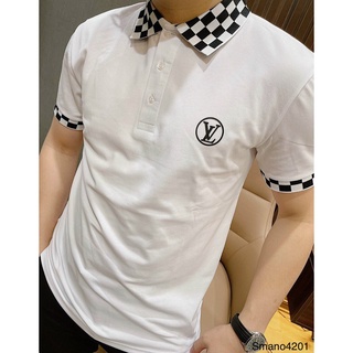 Polo LV phối cổ caro, Áo Phông T-Shirt