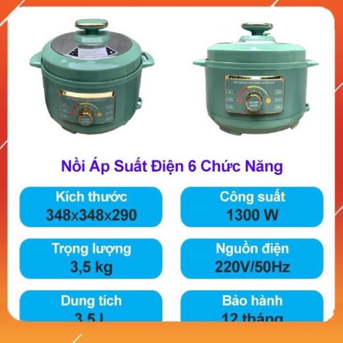 Nồi Áp Suất Điện Đa Năng Nội Địa Trung Dung Tích 3L, Nấu Lẩu, Hầm, Soup - Hàng đẹp