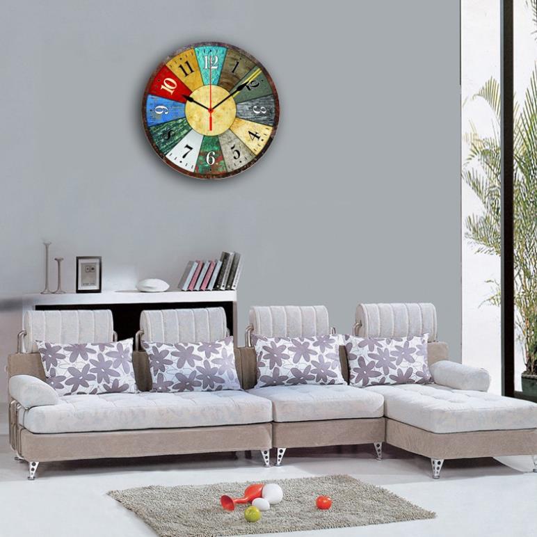 Tranh đồng hồ kim trôi trang trí, bảo hành 12T - giá chỉ 99k, tranh đồng hồ tròn treo tường