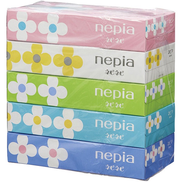 Set 5 hộp giấy ăn Nepia nội địa Nhật - Sona Organic