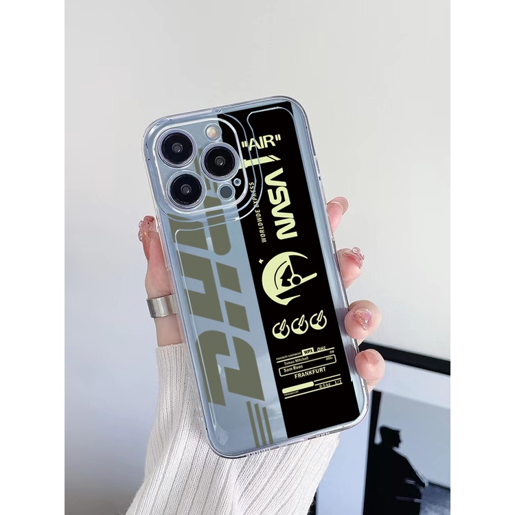 Ốp Điện Thoại TPU Trong Suốt Họa Tiết Logo NASA Cho Xiaomi Redmi Note 11 12 Pro 5G 11S 10 Pro 4G 10S Redmi 12C 11A 10C 9C