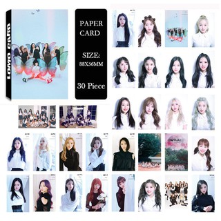 Bộ thẻ bài in hình nhóm nhạc KPOP loona Butterfly