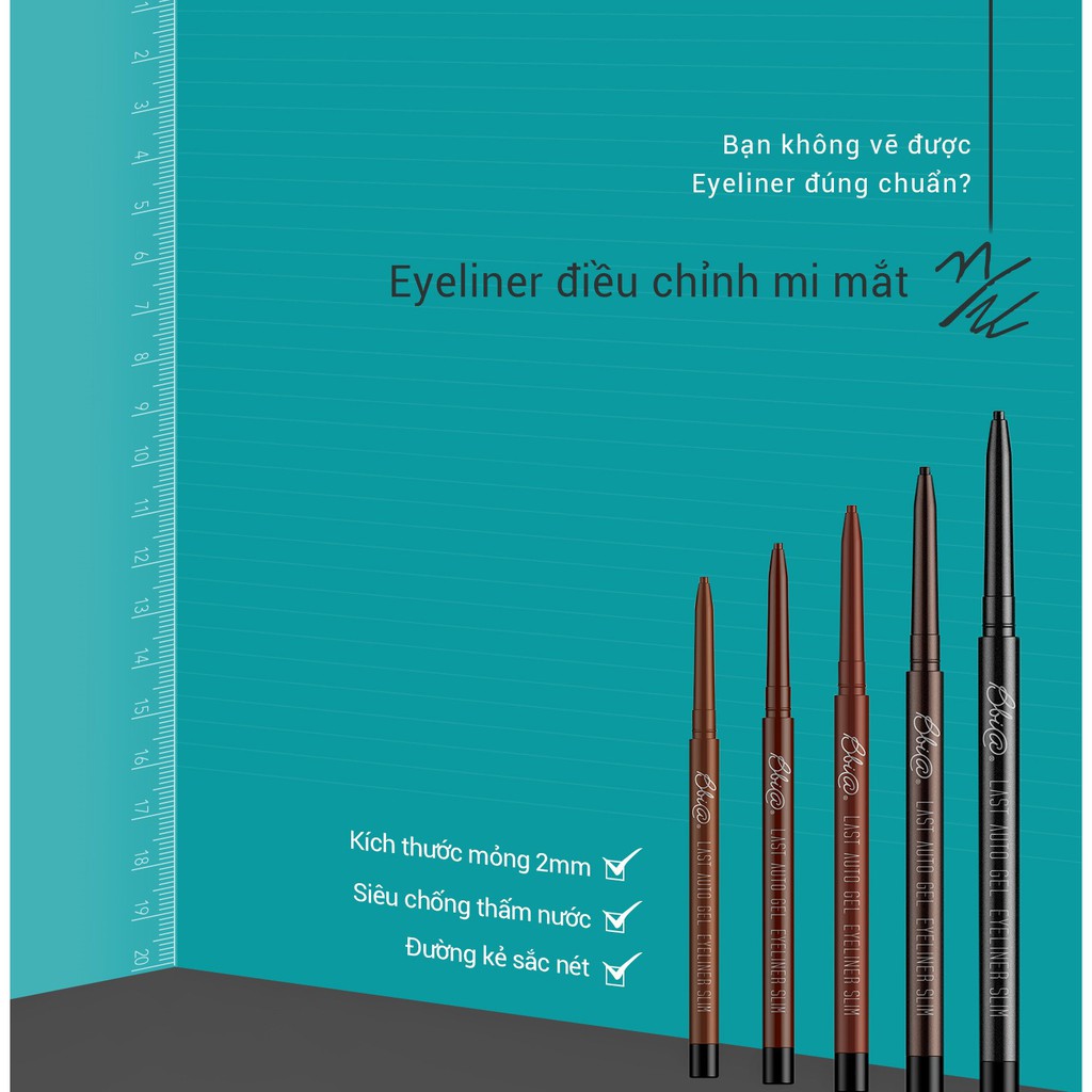Gel chì kẻ mắt Bbia Last Auto Gel Eyeliner Slim (5 màu) 0.1g - Bbia Official Store | BigBuy360 - bigbuy360.vn