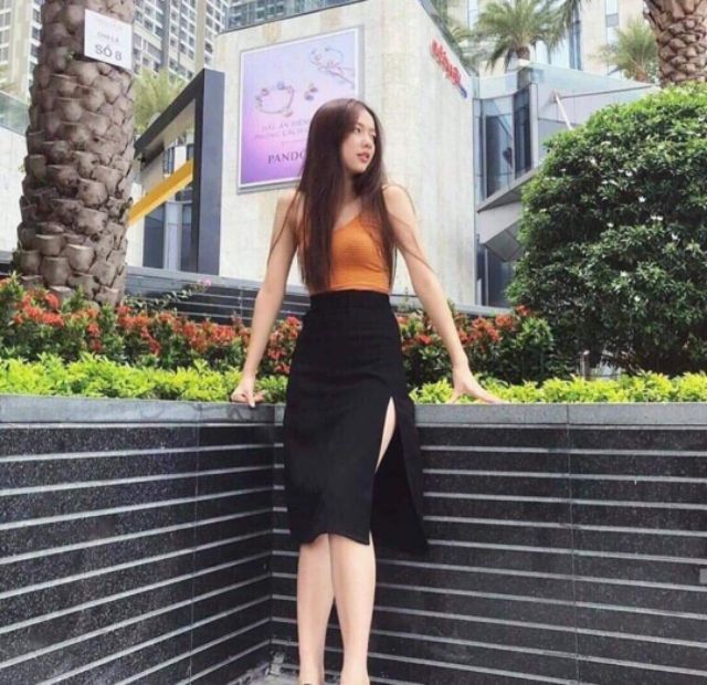 Chân váy midi xẻ tà | BigBuy360 - bigbuy360.vn