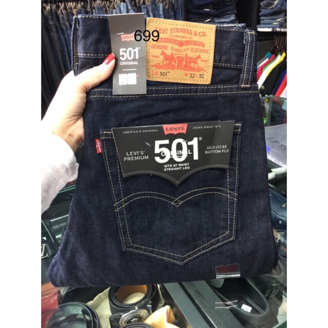 Quần jean nam VNXK LE.VIS xanh đen cao cấp - ống suông - Co giãn nhẹ hợp thời trang 2019 | BigBuy360 - bigbuy360.vn