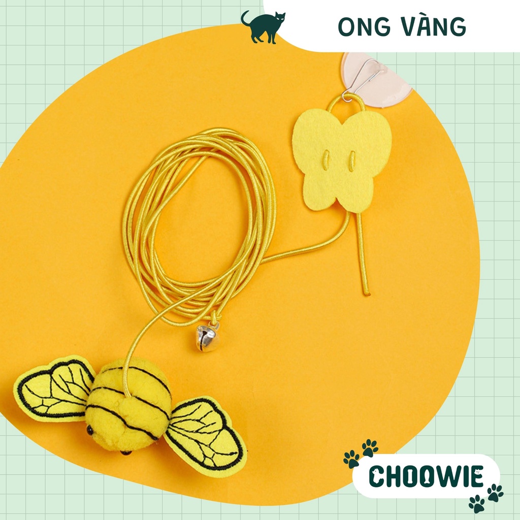Đồ chơi cho mèo dây treo co giãn dán tường giao ngẫu nhiên Choowie Pet Shop