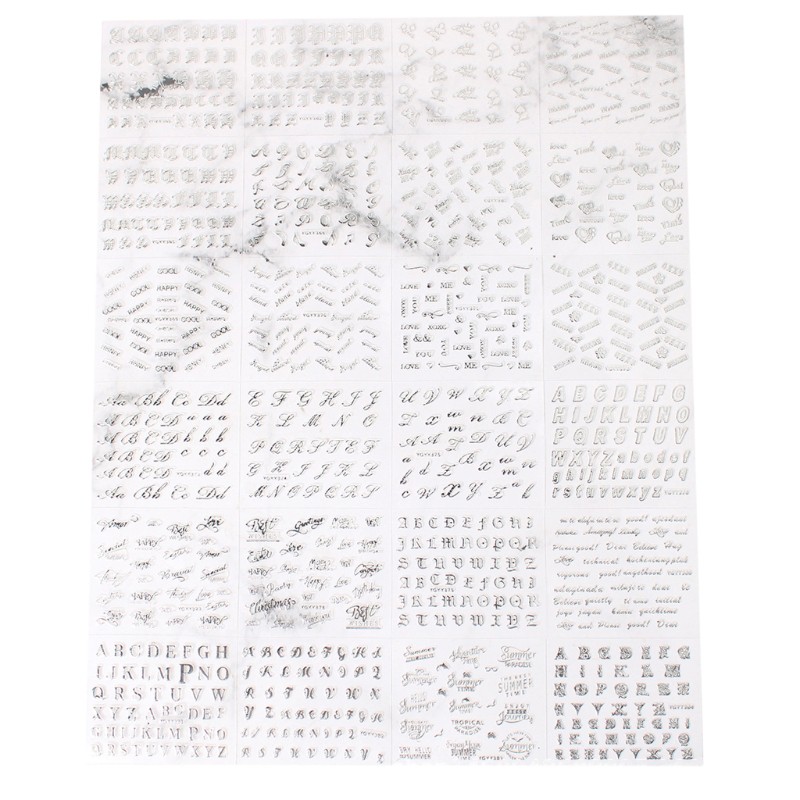 Bộ 24 Chữ Cái Dán Trang Trí