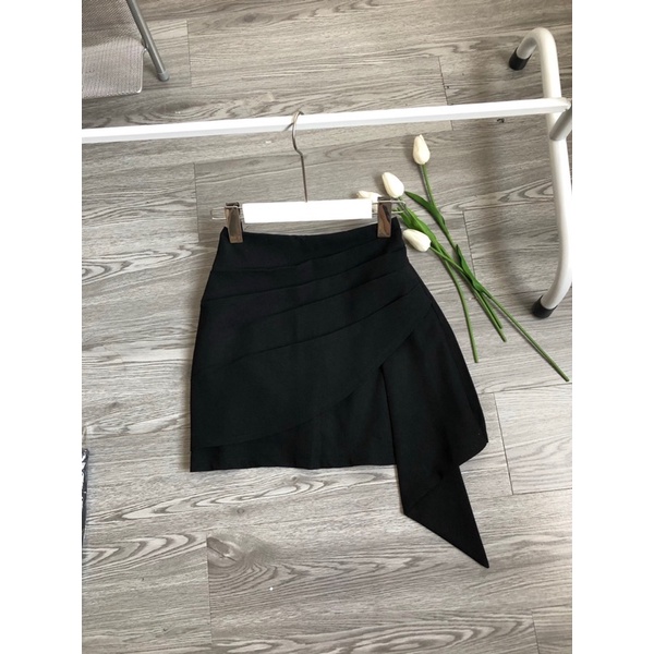 Chân váy ngắn vạt chéo cao cấp phong cac Hàn Quốc- Full size | BigBuy360 - bigbuy360.vn