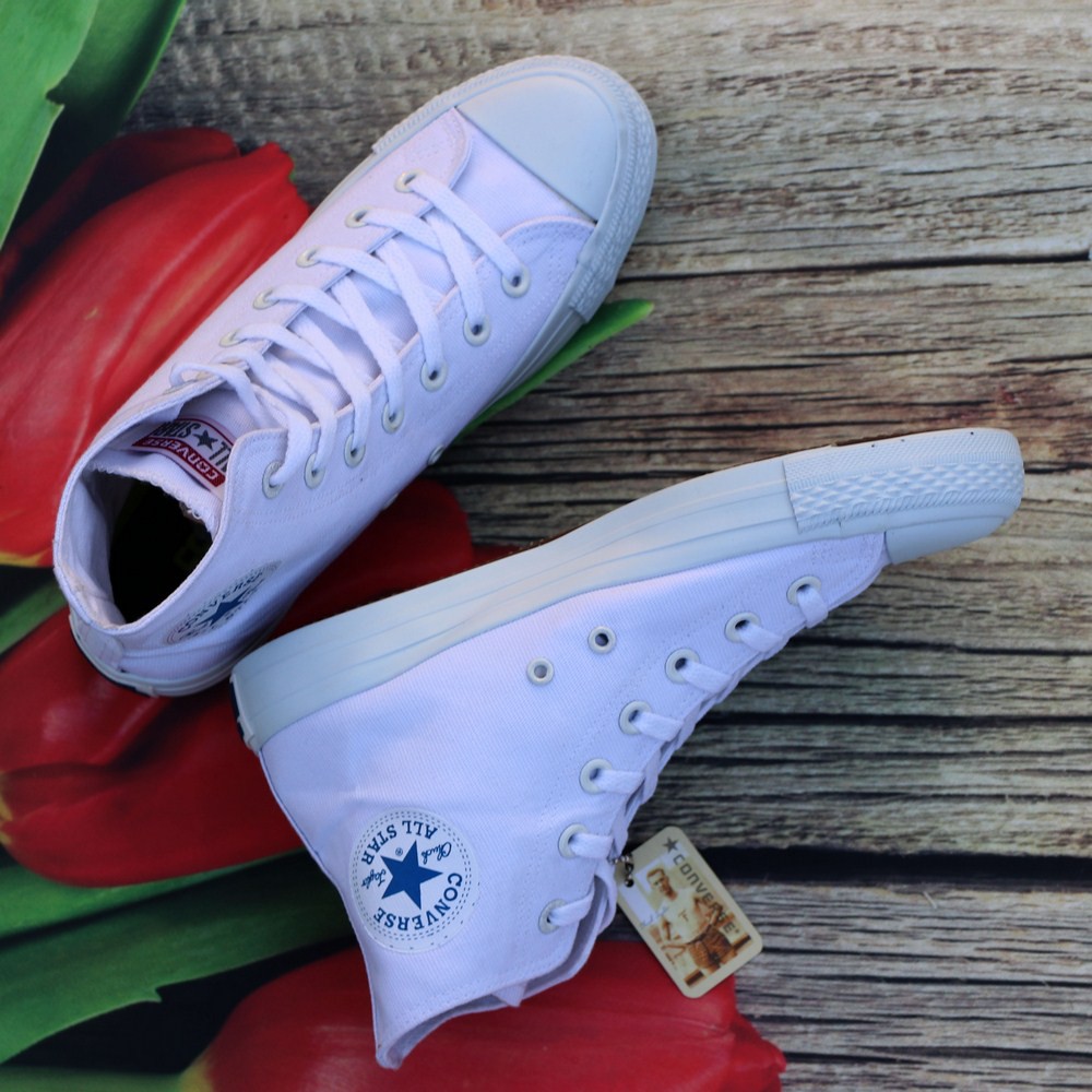 Giày Sneaker Chuck 2 Trắng Nam Cổ Cao ZRF | BigBuy360 - bigbuy360.vn