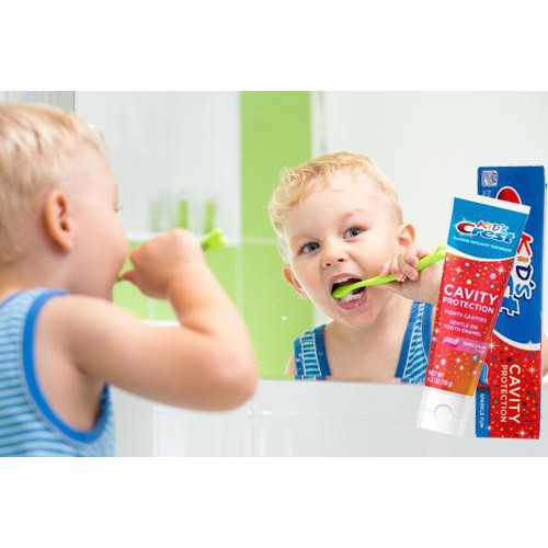 Kem đánh răng trẻm em Kid’s Crest Mỹ 130g, dùng cho trẻ từ 2 tuổi