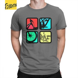 Áo thun nam ngắn tay in hình xe đạp leo núi MTP cá tính