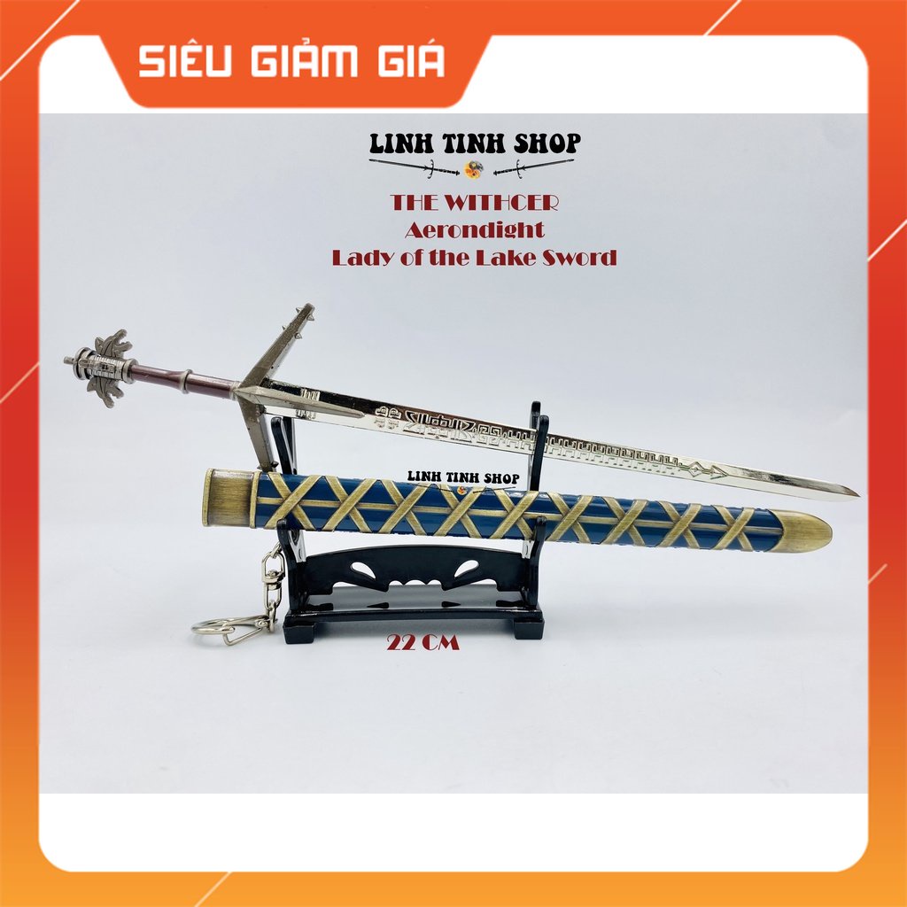 FREESHIP GIÁ RẺ NHẤT Mô hình trưng bày The Witcher kiếm Geralt of Rivia - Lady of The Lake Sword