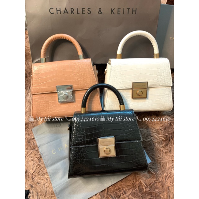 Túi quai xách da rắn size 21