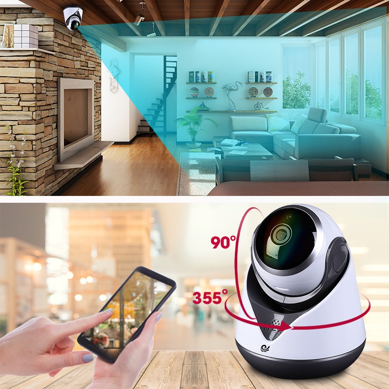 [ COMBO CÓ THẺ  ] Camera Wifi, Camera Ip CareCam Quan Sát Trong Nhà 18Y3, Full HD 1.0Mpx 720p Bảo Hành 12 Tháng