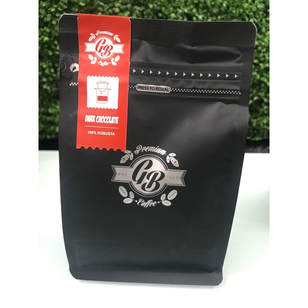 Cà Phê Sạch Robusta - Gb Coffee - Nguyên Chất 100% Xuất Khẩu- Cà Phê Dark Chocolate - (Pha Phin Loại 250g)