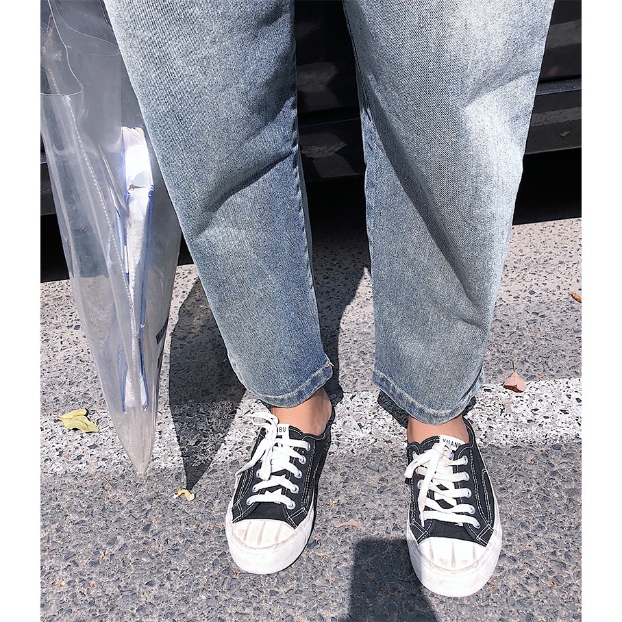 SUXI Quần Yếm Jean Phong Cách Hàn Quốc Dành Cho Nữ