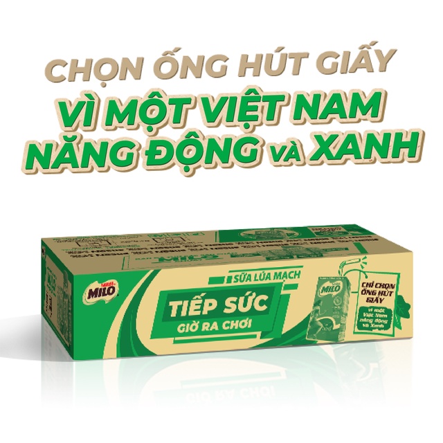 [HSD T11-2022] {phiên bản săn thẻ giới hạn} Thùng 48 Hộp Sữa Lúa Mạch Nestle MILO 115ml