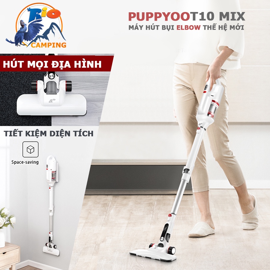 Máy hút bụi cầm tay không dây Puppyoo T10 mix Hàng chính hãng