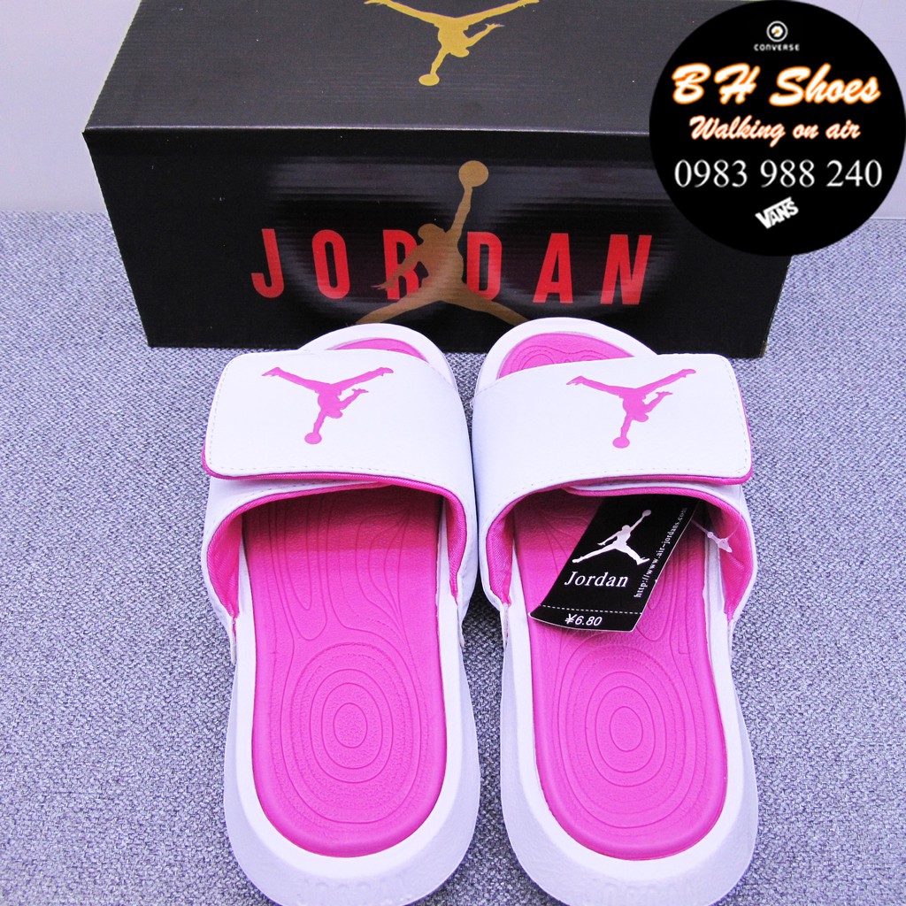 Dép Jordan hydro 6 Free ship + hộp hàng loại 1.1 JD bóng rổ siêu cấp quai ngang dán nam nữ unisex hot trend. BH Slippers