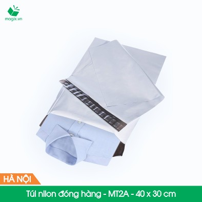 MT2A - 40x30 cm - 100 túi nilon 2 lớp đóng hàng thay thùng hộp carton