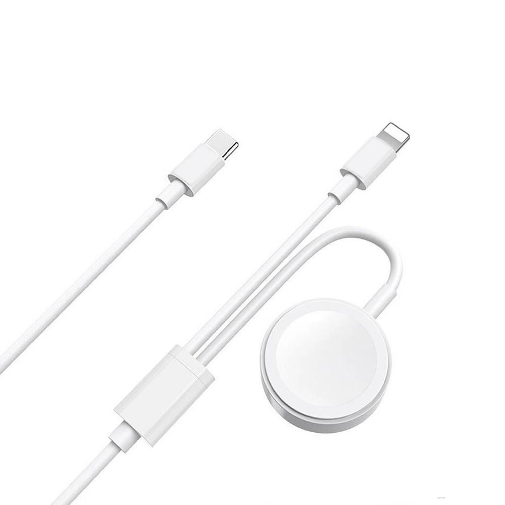 Cáp Sạc USB Nhanh Type c 2 Trong 1 Cho táo Watch Series 6/5/4/3/2 IP11/XS Max/X/8/7