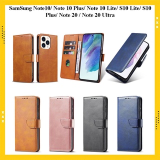 Bao da samsung note 10, note 10 plus, note 10 lite, s10 lite, s10 plus, note 20, note 20 ultra kiểu ví có nút cài