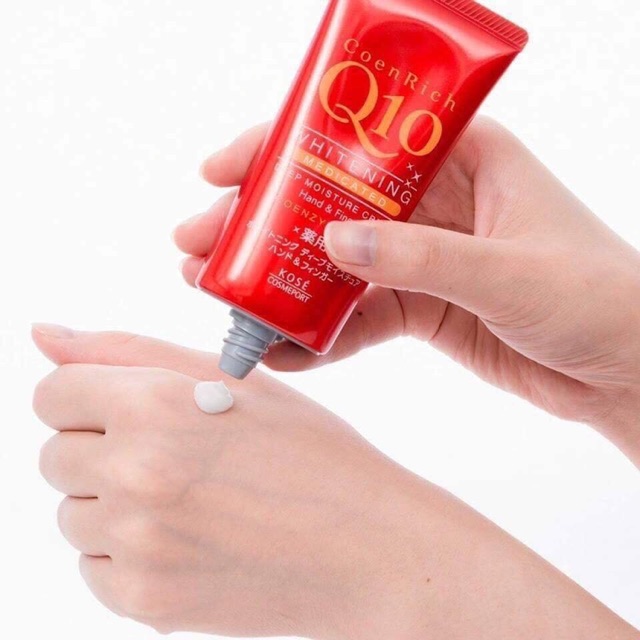 Kem Dưỡng Da Tay Q10 Mềm Mịn Kose Hand Cream Nhật Bản Tuýp 80g