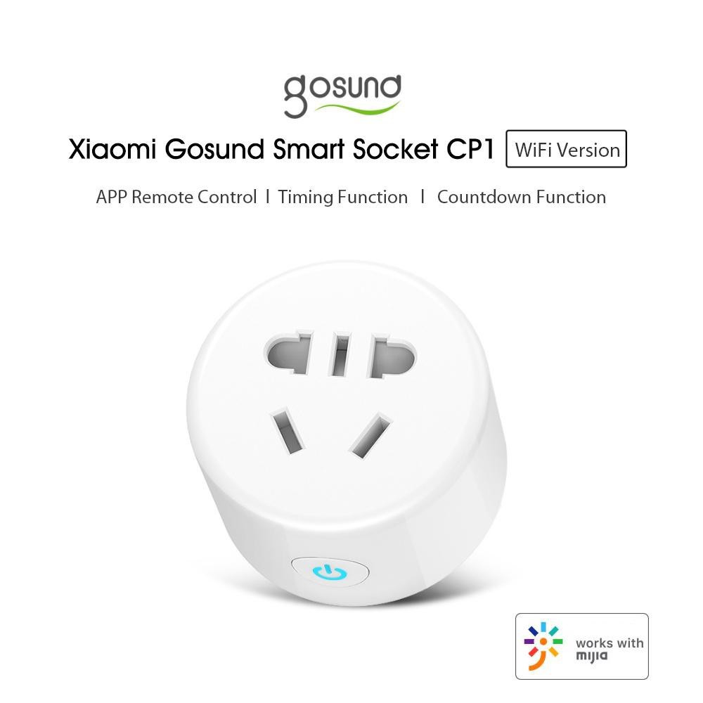 Ổ cắm wifi  thông minh Xiaomi  Gosund CP1 tắt mở bằng điện thoại kết nối wifi hẹn giờ tắt mở - Minh Tín Shop