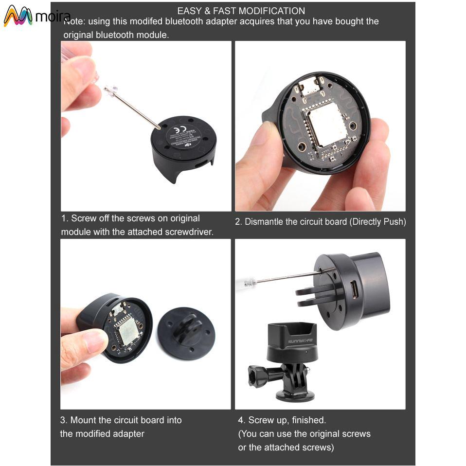☽ for dji osmo pocket gimbal stabilizerwireless mount holder base tripod adapter moira