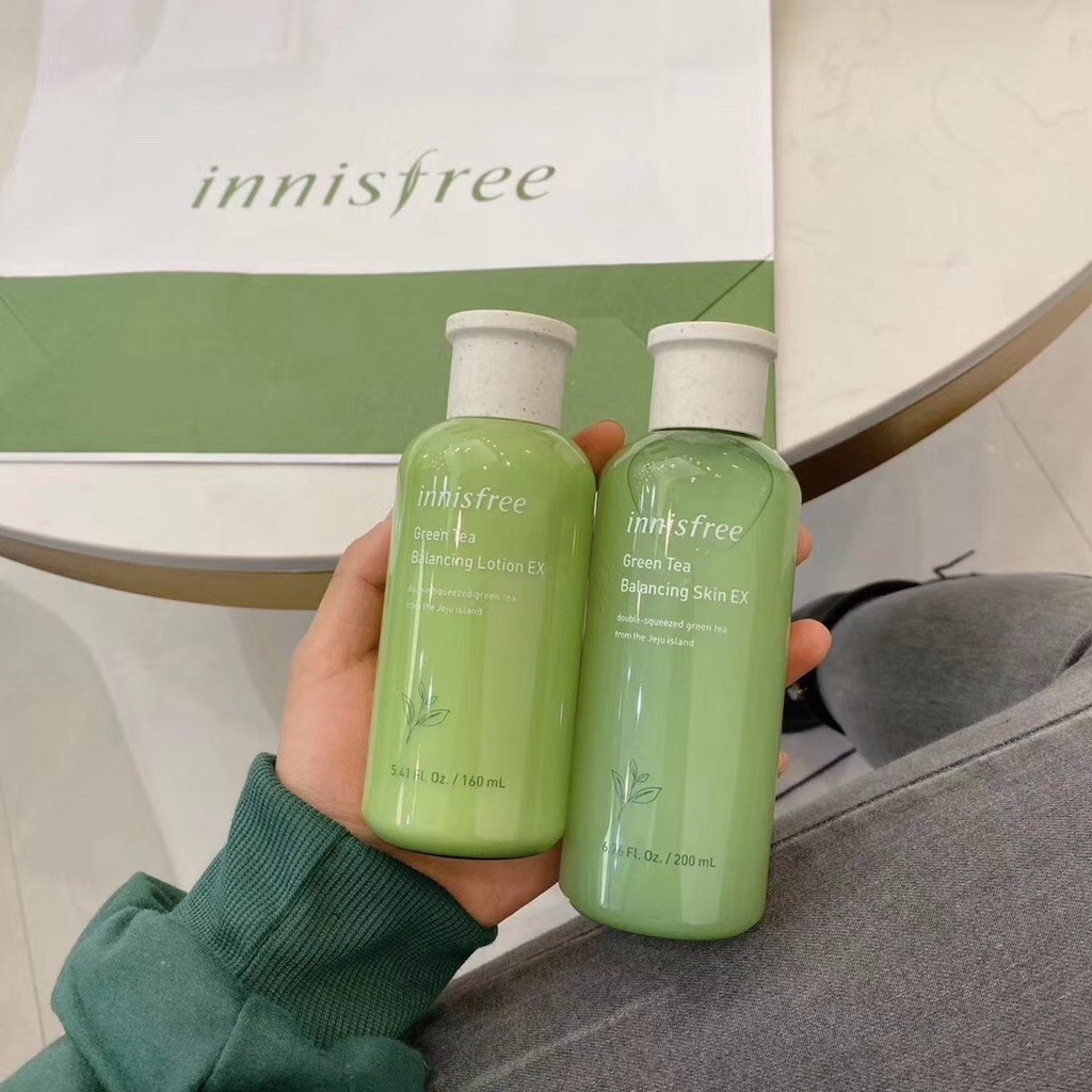 phuong9hn BỘ DƯỠNG TRÀ XANH 6 MÓN INNISFREE GREEN TEA BALANCING SPECIAL SKIN CARE EX 2020 ma20s