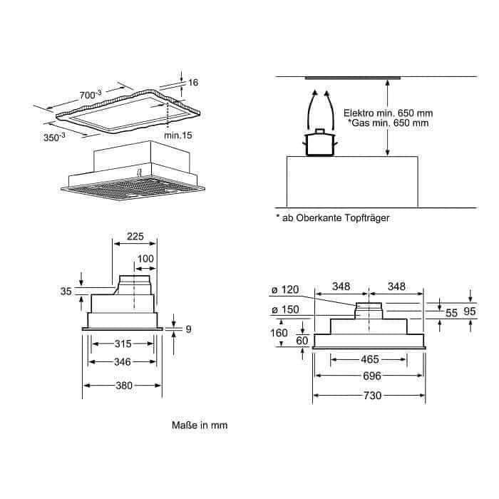 MÁY HÚT MÙI ÂM TỦ BOSCH DHL755BL