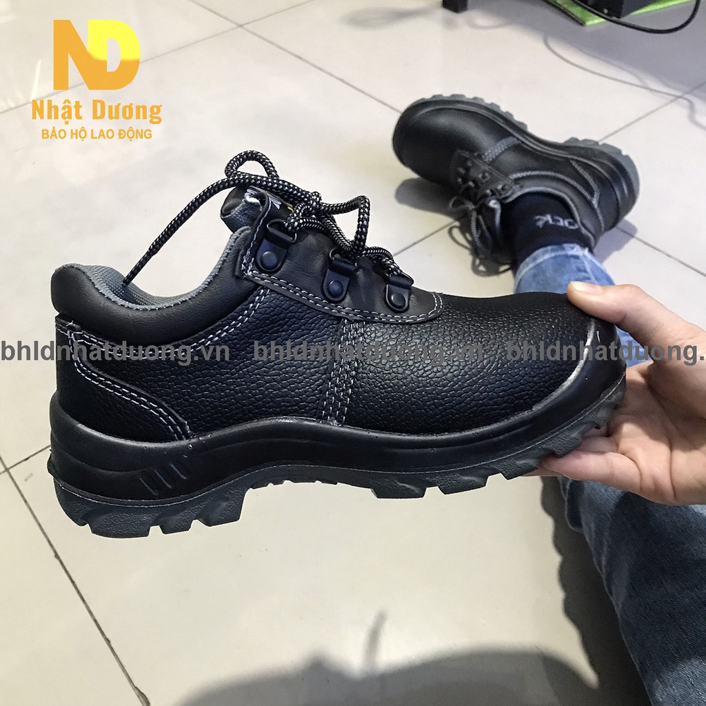 Giày bảo hộ lao động nam Jogger Bestrun S3 thấp cổ, Giầy bảo hộ da nubuck đế PU 2 lớp