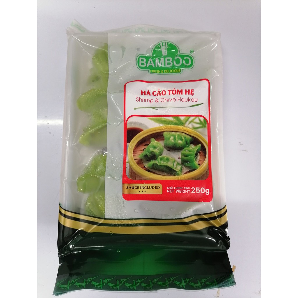 [300g – TÔM HẸ] Há cảo [VN] BAMBOO Shrimp &amp; Chive Haukau (nw5)
