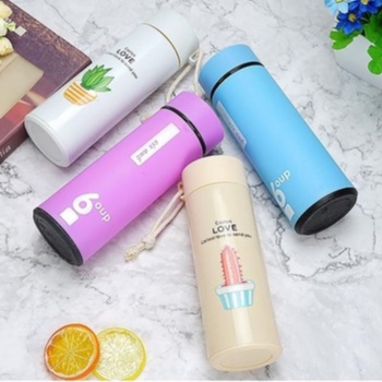 Bình nước thủy tinh (Nhiều mẫu) nắp chống tràn 350m KM20021