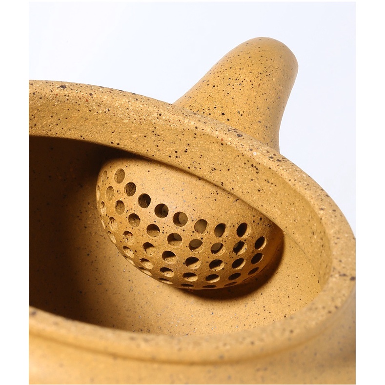 Ấm Tử Sa Nghi Hưng Phỏng Cổ 210 ml (Chi Ma Đoạn, Lọc Tổ Ong)