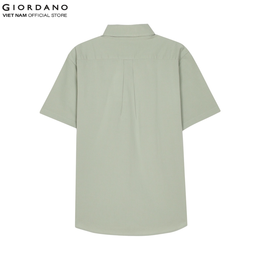 Áo Sơ Mi Ngắn Tay Nam Poplin Shirt Giordano 01042212