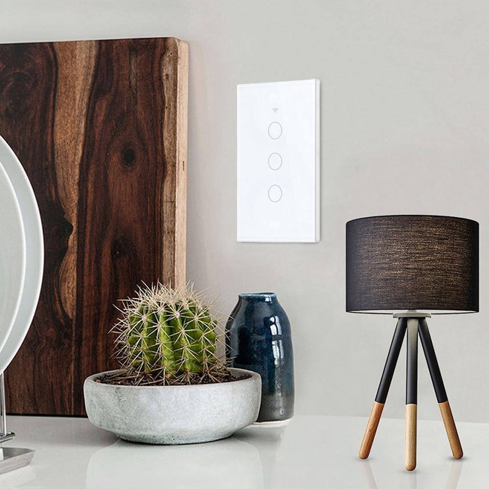 Smart Switch Wall Light WIFI APP Remote Touch Contorl Switch For Alexa/Echo Home Type 120 Xmm