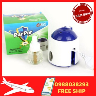 MÁY ĐUỔI MUỖI XÔNG TINH DẦU PARPAR ( Tặng Lọ Tinh Dầu Xông Muỗi )