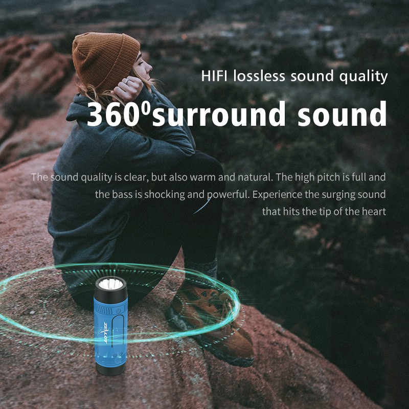 Loa Bluetooth Không Dây Zealot S1 Tích Hợp Đèn Pin Chất Lượng Cao