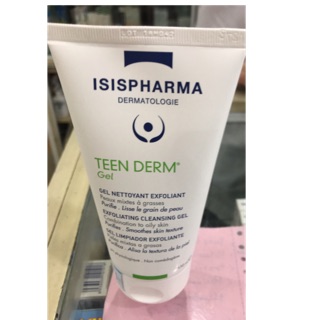 Gel rửa mặt giảm nhờn & ngăn ngừa mụn Isis Pharma Teen Derm Gel (150ml)