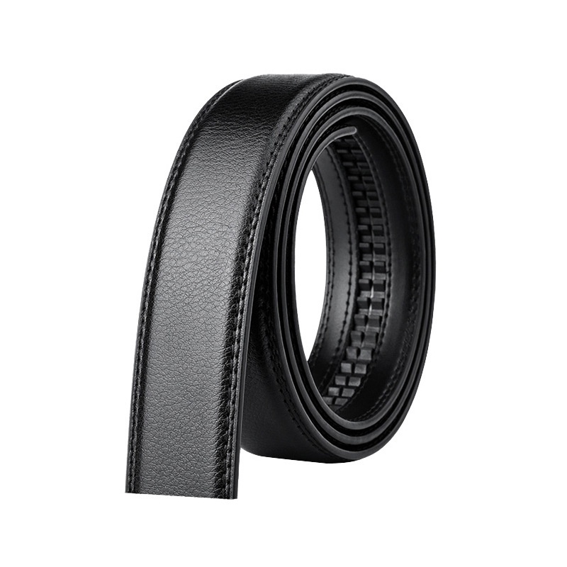Thắt Lưng Nam Không Đầu Khóa Tự Động Bằng Da PU 3.5cm Rộng 150cm Chất Lượng Cao
