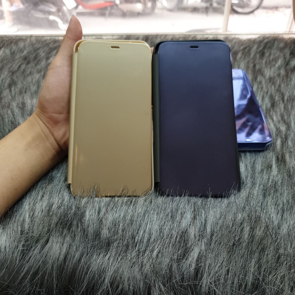Bao Da Clear View Standing Cover Huawei Y9 2019