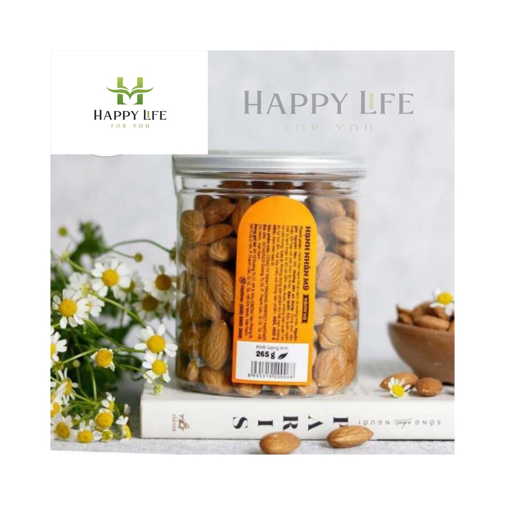 Hạt nhân tách vỏ nướng mộc hộp 500g - Happy Life for You